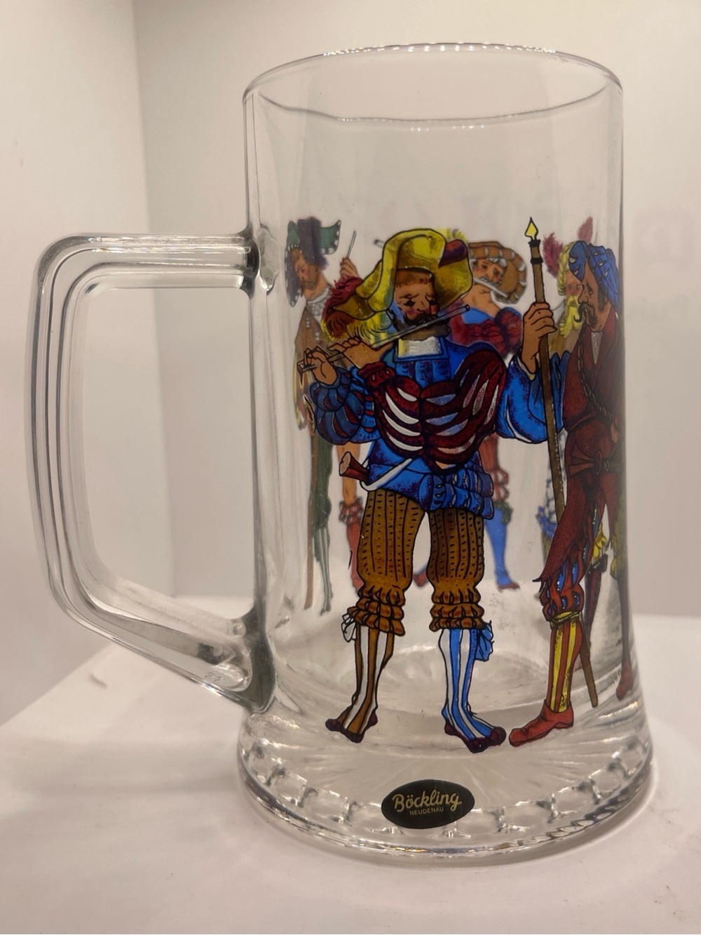 Vintage Bockling Neudenau Austria Glass Stein Mug